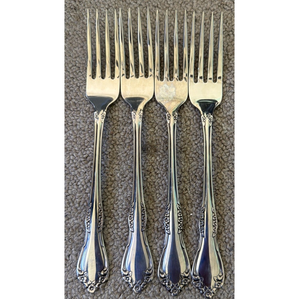 Lot of 12 Wm A Rogers Oneida LTD Mansfield Amadeus Deluxe Stainless Flatware EUC - Picture 2 of 14